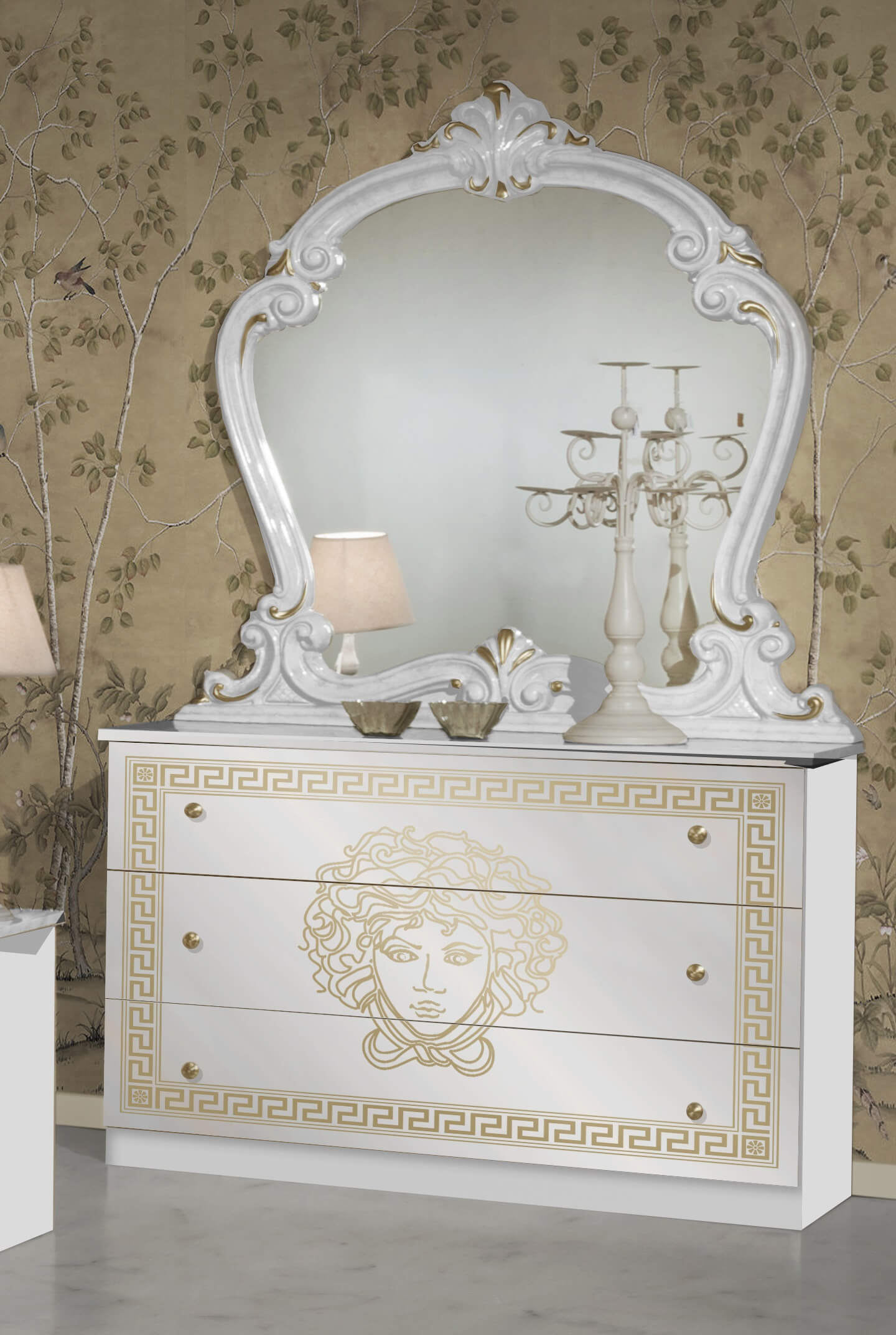 Vilma white gold Kommode